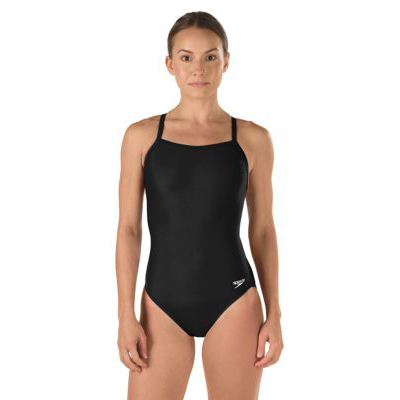 Ladies Swim Suit, printed with "Heights" on front Main Image