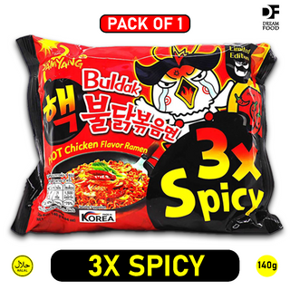 Samyang 3X Spicy Ramen Noodles (140g Pack of 1)