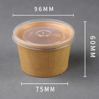 8oz Paper Bowl with lid (茶叶蛋打包盒）(50pcs/roll)