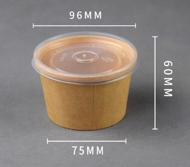 8oz Paper Bowl with lid (茶叶蛋打包盒）(50pcs/roll) Main Image