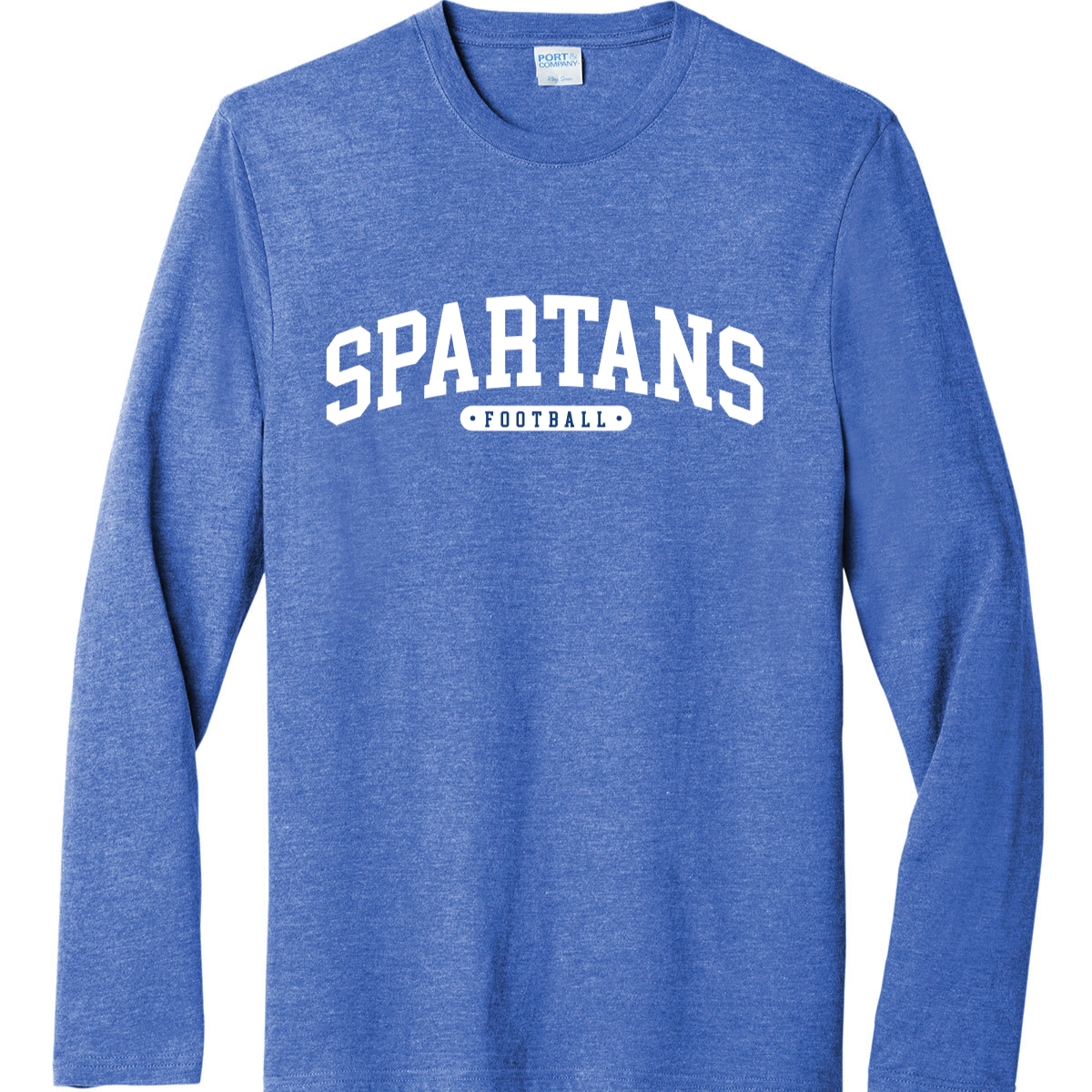 PC54LS ADULT Long Sleeve - Royal - Spartans Football Main Image