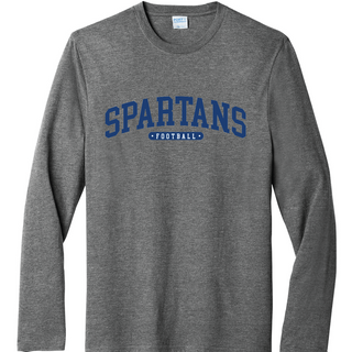 PC54LS ADULT Long Sleeve - Graphite Heather - Spartans Football