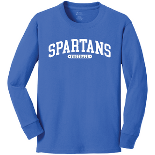 PC54YLS YOUTH Long Sleeve - Royal - Spartans Football