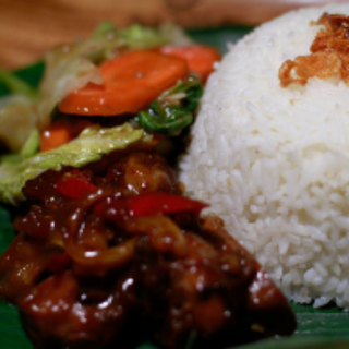 Nasi Ayam/ Daging Teriyaki