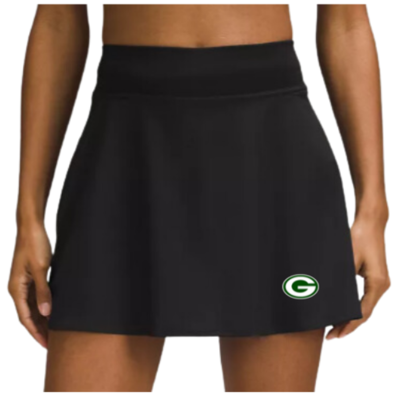 WOMEN'S  Lightweight High-Rise Tennis Skirt - BLACK