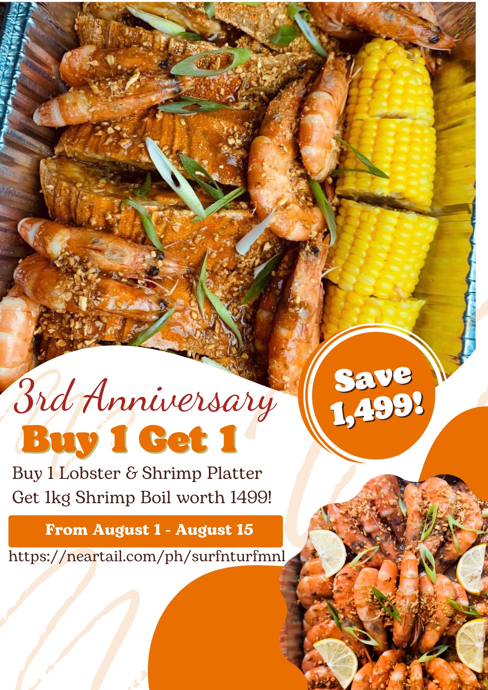 Extended! Buy1Get1 Lobsters + Shrimp Large Image