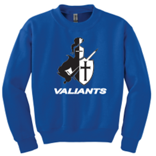 Youth Valiant Crewneck Sweatshirt (3 color options)