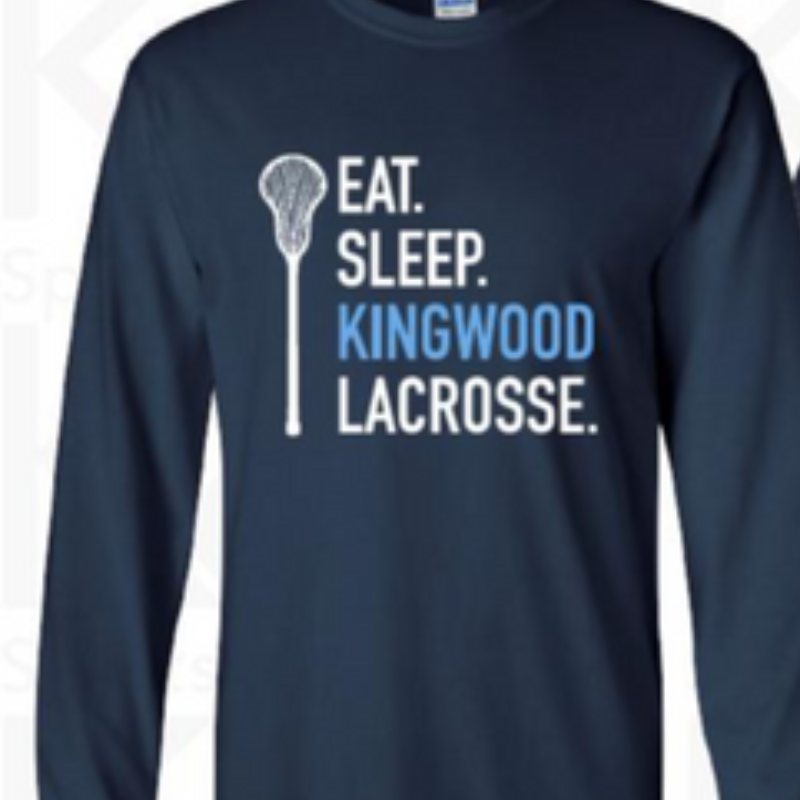 EAT/SLEEP - Long Sleeve T-shirt  (BLUE Kingwood) Main Image