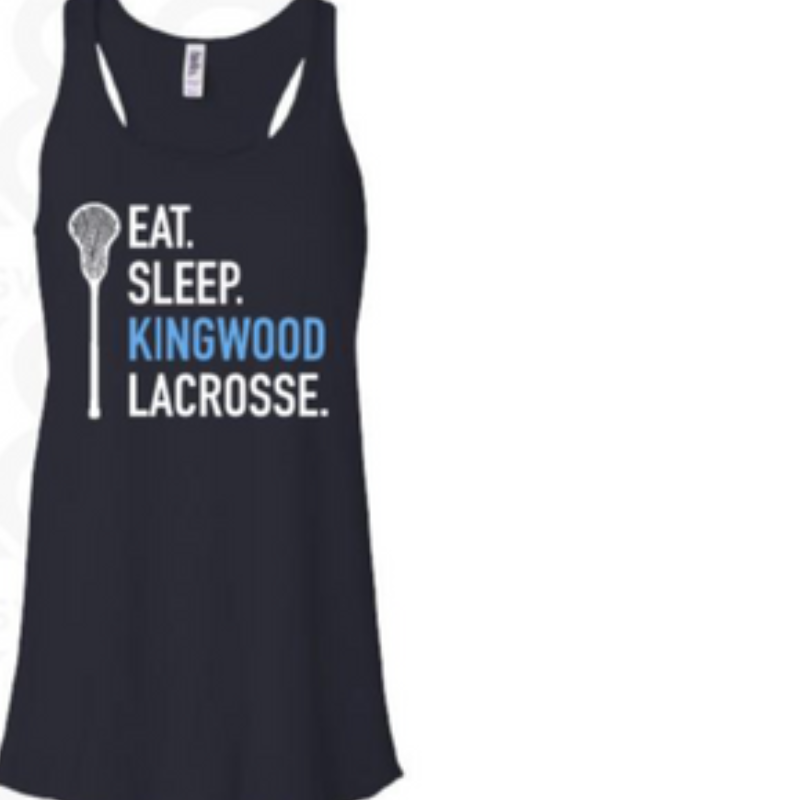 EAT/SLEEP -  Womens Flowy Tank (BLUE Kingwood Letters) Main Image