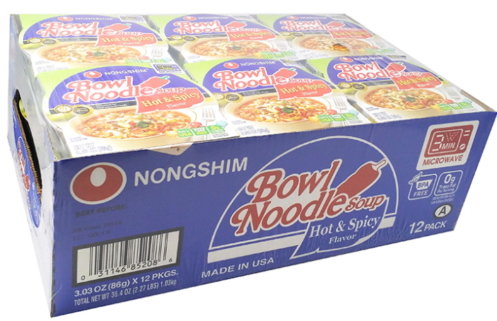 Bowl noodle soup (12 pzas)