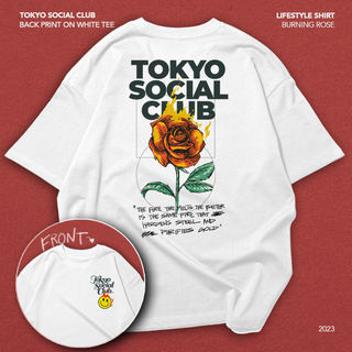 SURPRISE DROP! TSC Burning Rose on White Tee