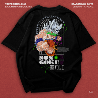 Son Goku Perfect Ultra Instinct on Black Tee