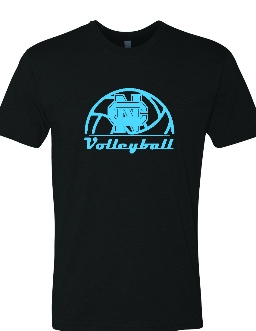 Black T-shirt Blue Font