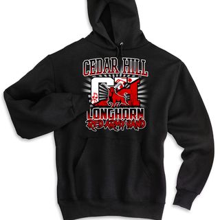 Black Pullover Hooded Sweatshirt 2X-3X 