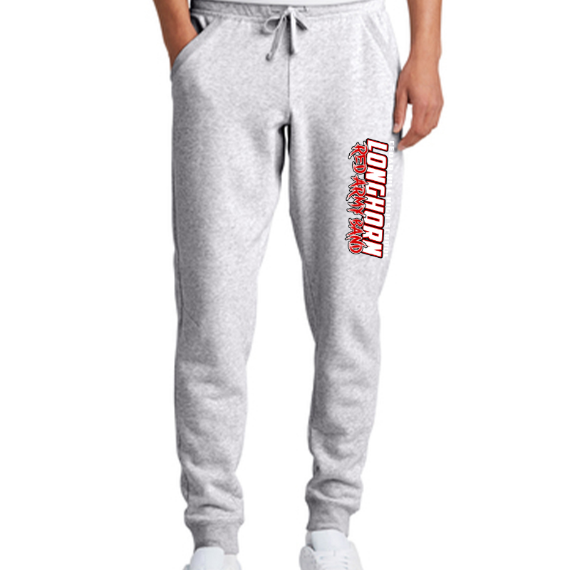 Light Gray Red Army Band Sweatpants Sm-XL Large Image