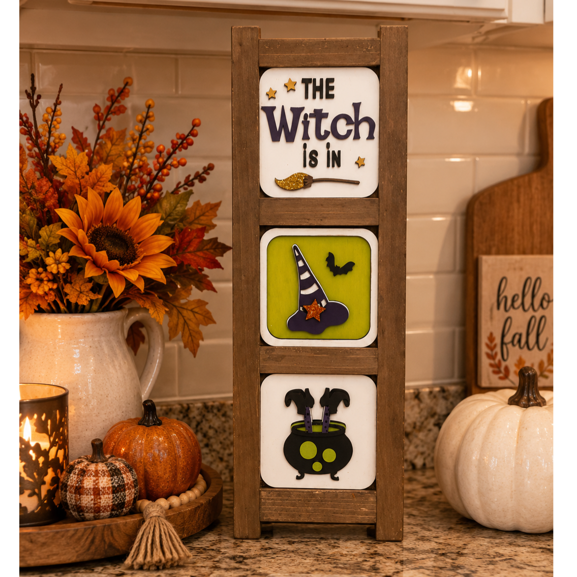 The Witch is in Ladder Insert set (Ladder sold separately)