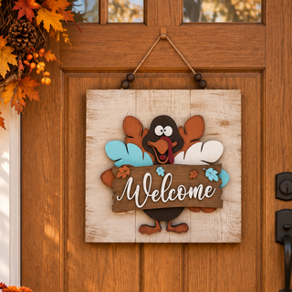 Welcome Turkey Sign 