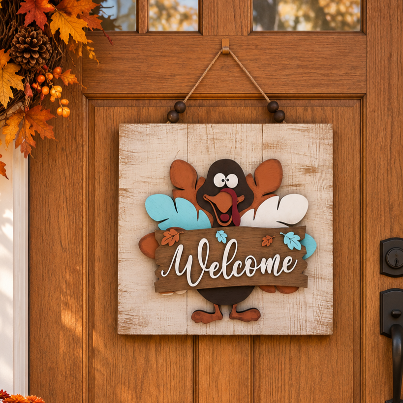Welcome Turkey Sign 