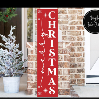 Merry Christmas porch sign