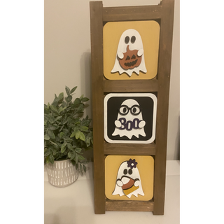 Candy Corn Ghost Ladder Insert set (Ladder sold separately)