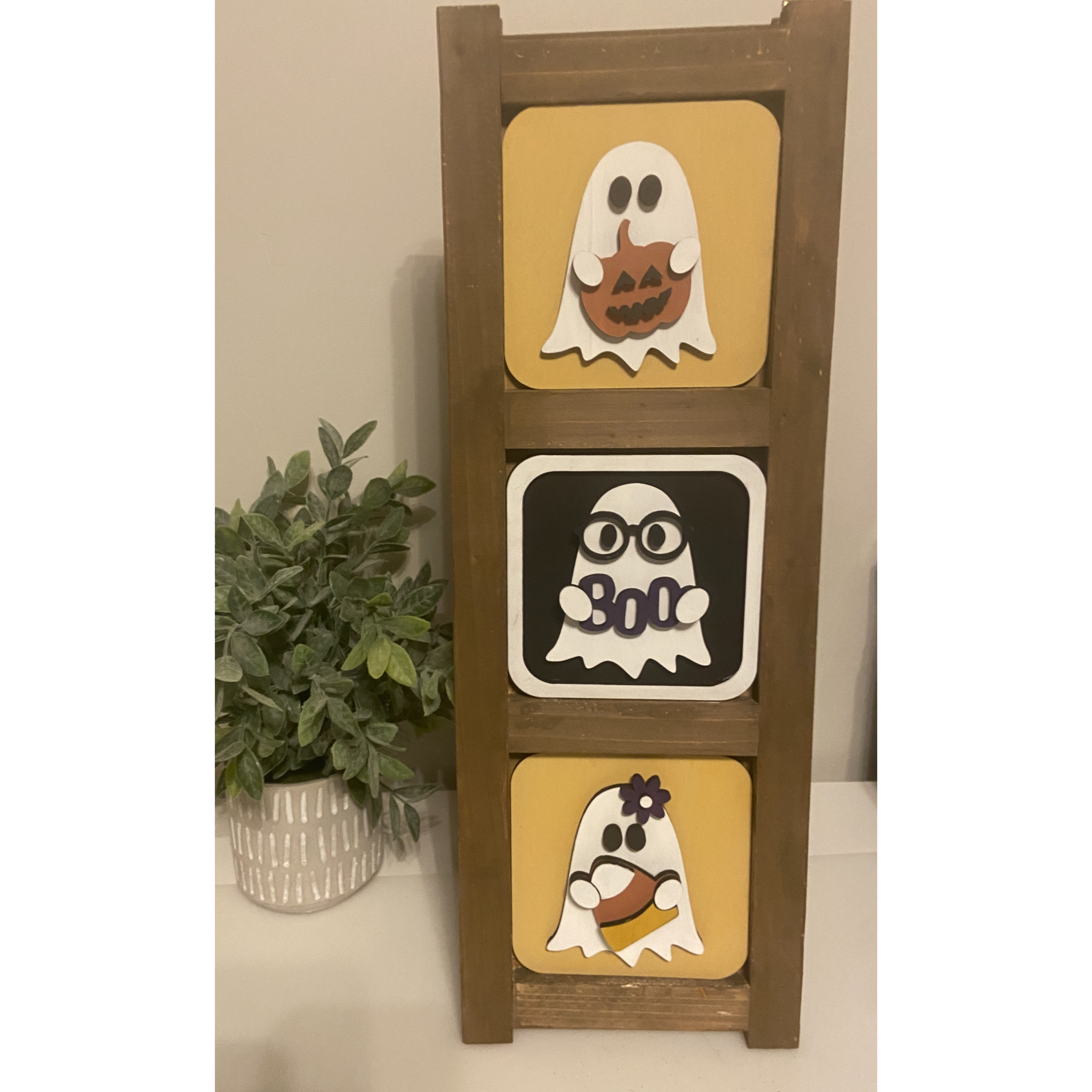 Candy Corn Ghost Ladder Insert set (Ladder sold separately)