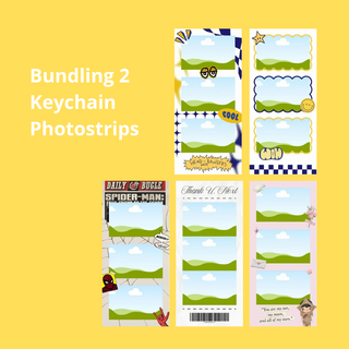 Bundling 2 Pcs Keychain Photostrip
