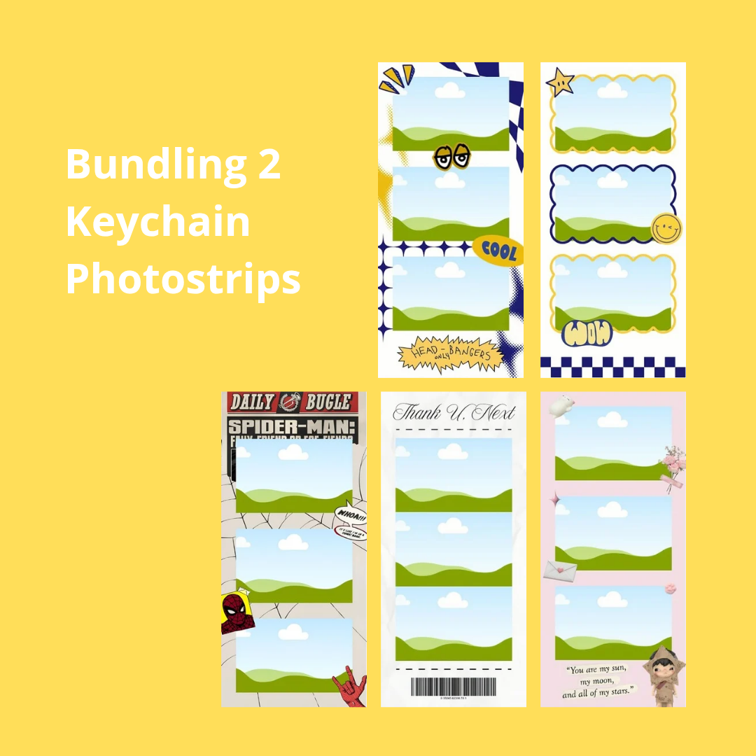 Bundling 2 Pcs Keychain Photostrip