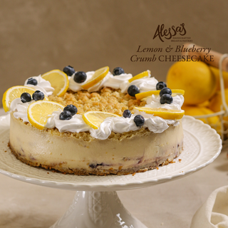 NEW Lemon Blueberry Crumb Cheesecake