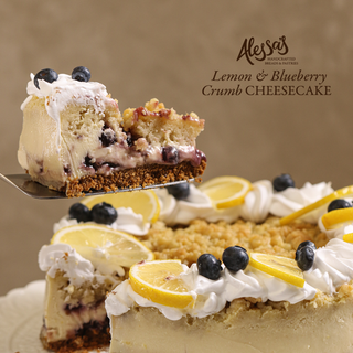 NEW Lemon Blueberry Crumb Cheesecake