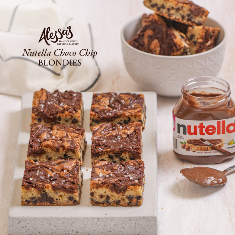 Nutella Choco Chip Blondies Box of 16