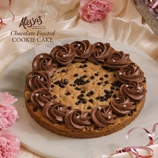 Cookie Cake with Chocolate Frosting