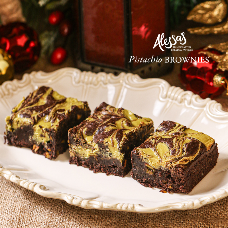 Pistachio Brownies Box of 12