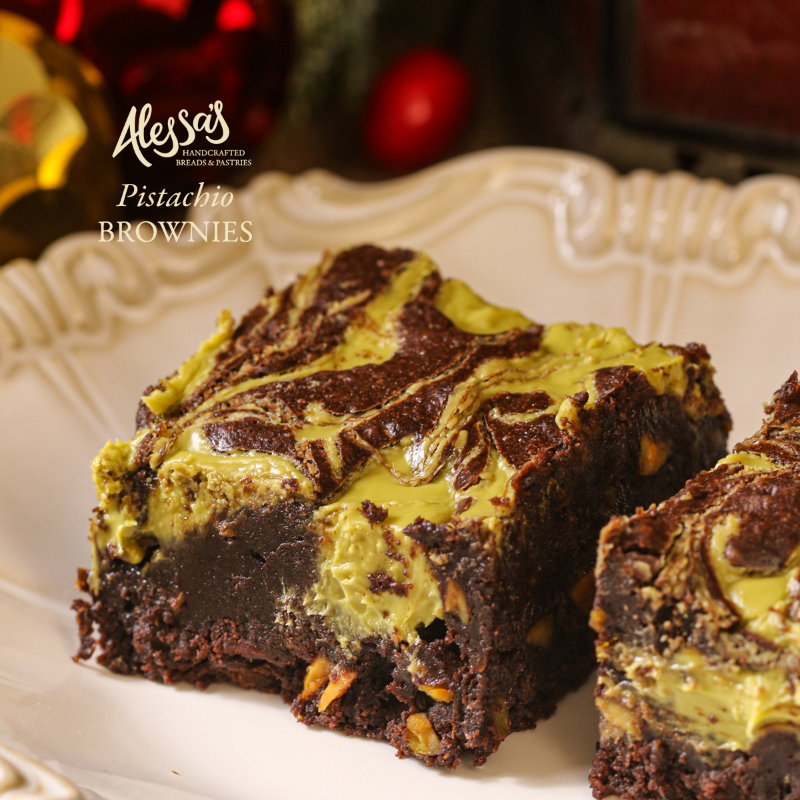 Pistachio Brownies Box of 12