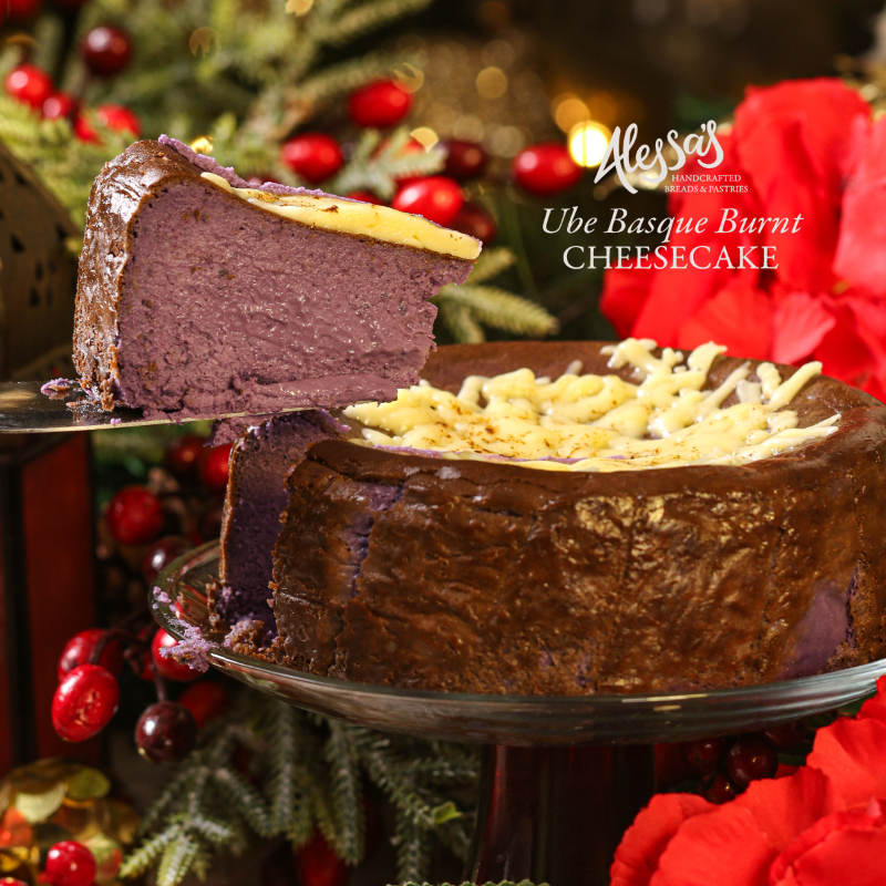 Ube Basque Burnt Cheesecake