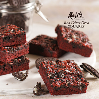 NEW Red Velvet Oreo Squares Box of 12