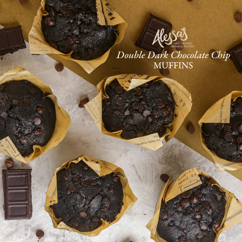 Double Dark Chocolate Muffins Box of 12 Main Image