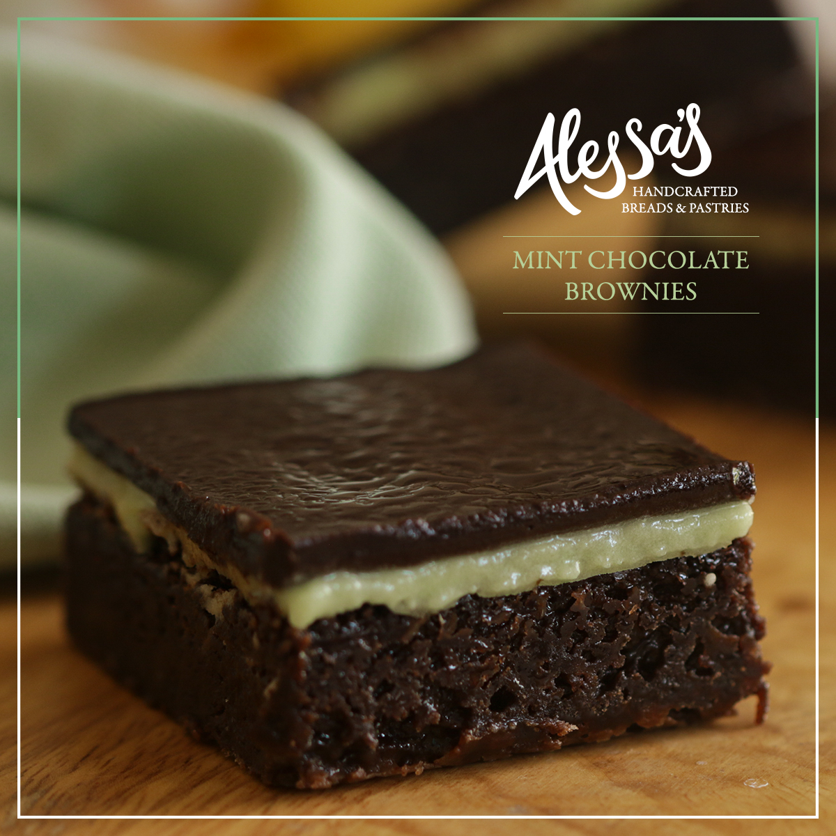 Mint Chocolate Brownies Box of 12 Main Image