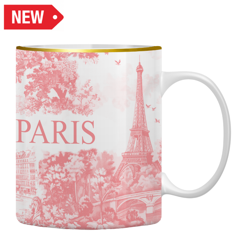 MUG108 - MUG STANDARD TOILE DE JOUY ROSE #9191
