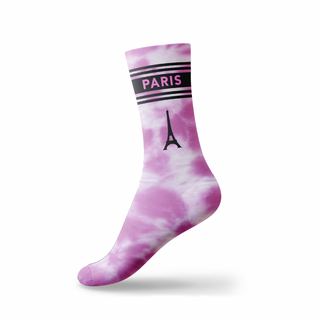 CHAUSS060 - CHAUSSETTES PARIS TIE DYE PINK #8217