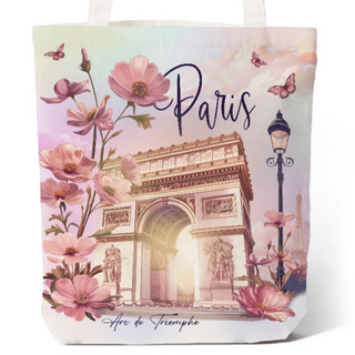 TOT032 - TOTE BAG ARC FLEURS #9993