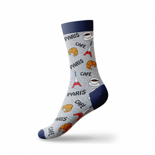 CHAUSS002 - CHAUSSETTES CAFE CROISSANT PARIS #7531