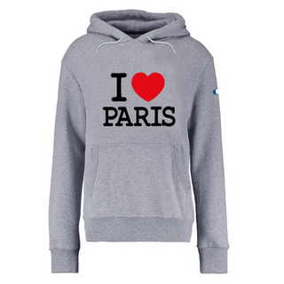 SWT070 - SWEAT I LOVE PARIS GREY #8811