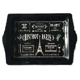 PLA003 - PLATEAU GM BISTROT PARIS NOIR #6431