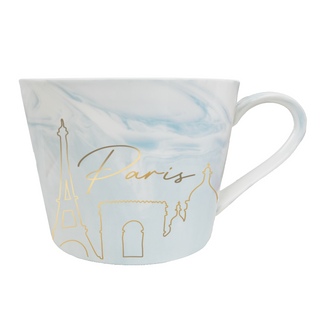 MUG130 - MUG MARBRE PARIS SKYLINE BLEU #9931