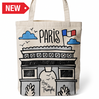 TOT026 - PARIS TOTE BAG BIG ARC VSN #8934