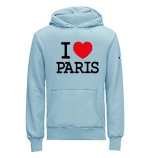 SWT074 - SWEAT I LOVE PARIS SKY BLUE #8811