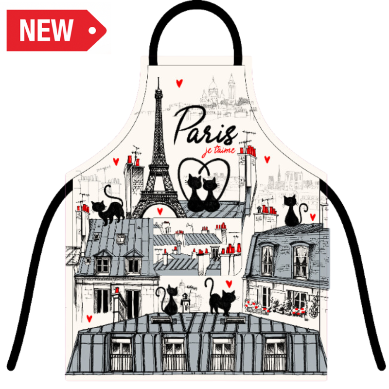 TAB028 - TABLIER CHAT AMOUREUX #9108