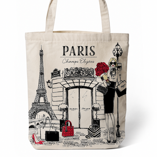 TOT014 - PARIS TOTE BAG FASHION C VSN #7128