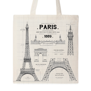 TOT011 - PARIS TOTE BAG ARCHI VSN #7098