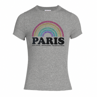 TSH015 - T SHIRT GREY RAINBOW #7326